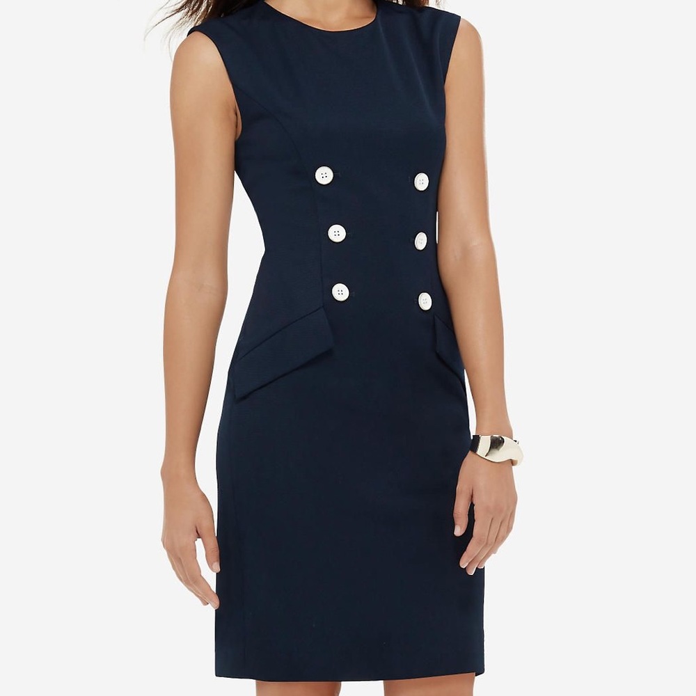 NWOT The Limited Navy Sheath Dress
